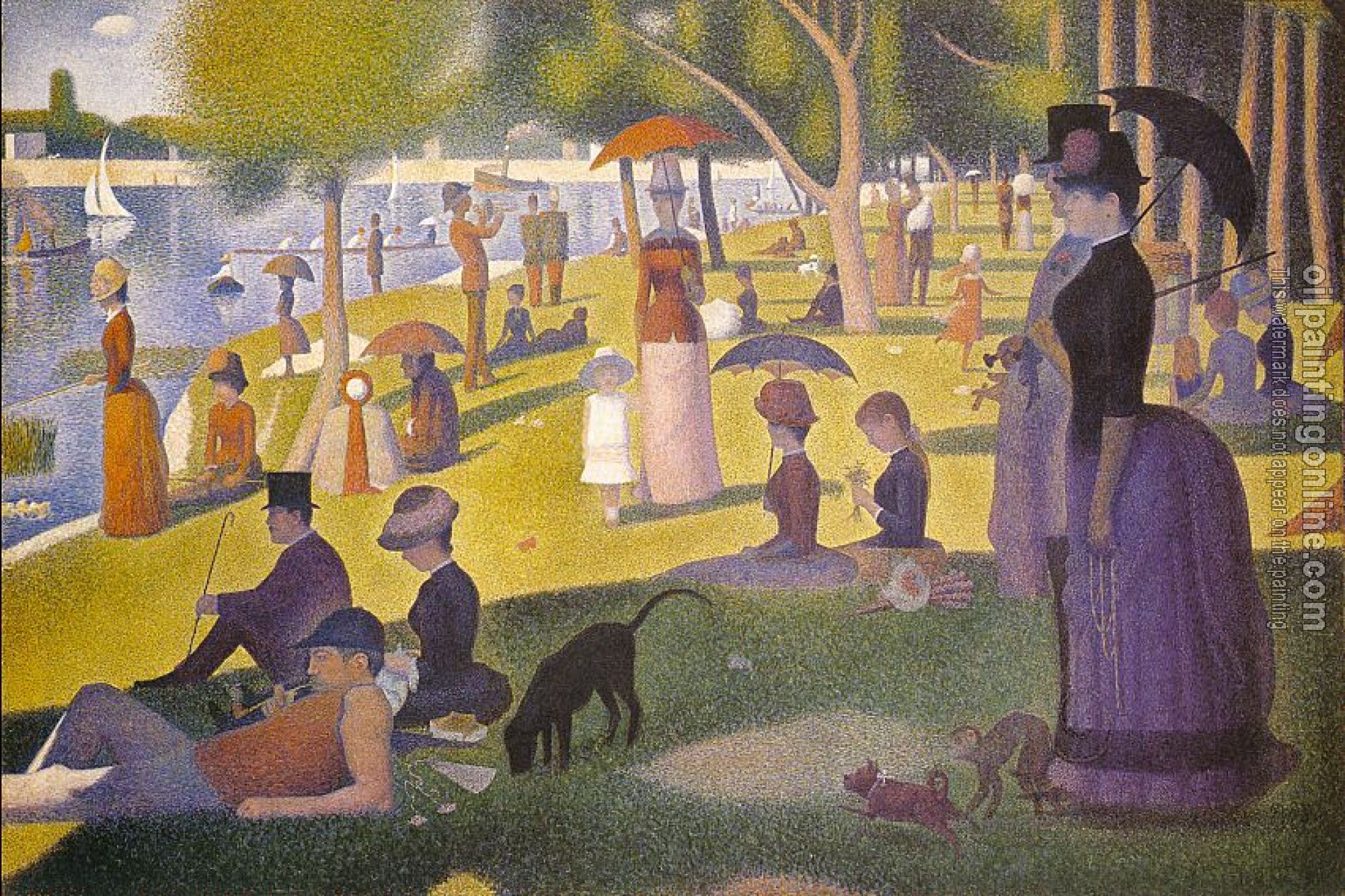 Seurat, Georges - Sunday Afternoon on the Island of la Grande Jatte